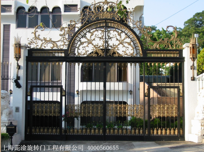 别墅铁艺门、庭院门F